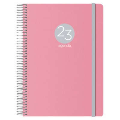 AGENDA 2025 MEMPHIS DÍA PÁGINA 15 X 21 CM MODELO ROSA DOHE 12688 - 25 (Espera 4 dias)